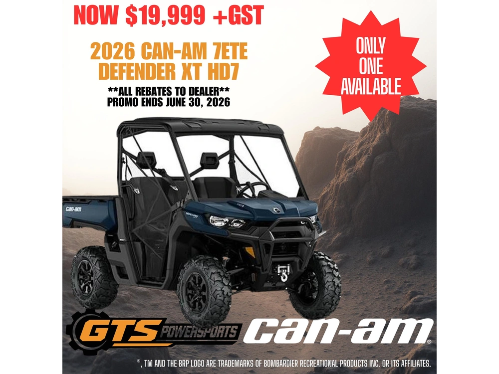 2026 Can-am 7ete Defender Xt Hd7 alt