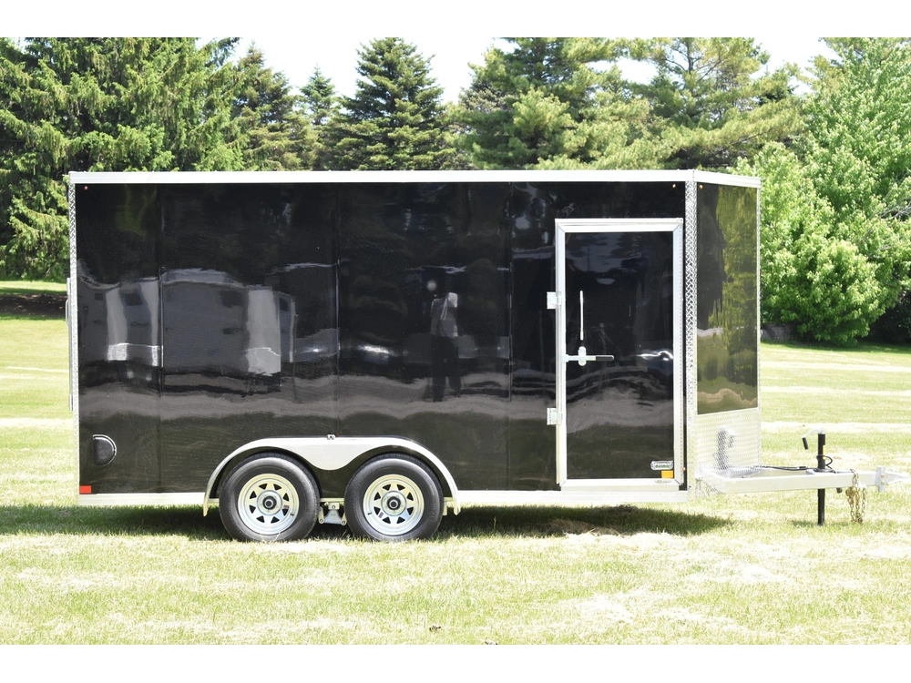 2026 Rhino Galvanized Enclosed 7' X 14' Ta Ramp alt