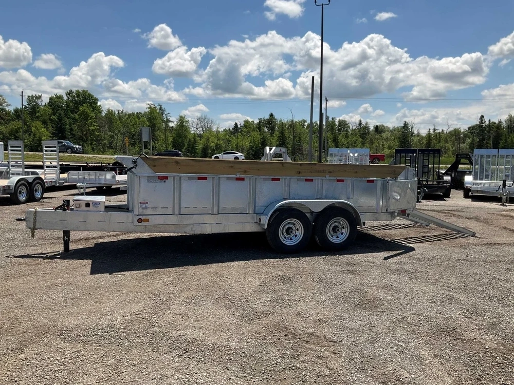 2027 Canada Trailers 83x16 7 Ton Galvanized Dump Trailer alt
