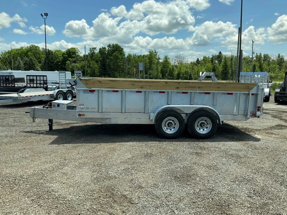 2027 Canada Trailers 83x16 7 Ton Galvanized Dump Trailer alt