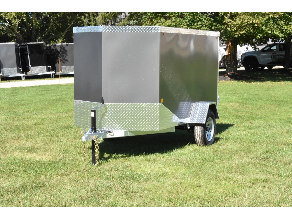 2026 Rhino Galvanized Enclosed 4' X 8' Sa alt