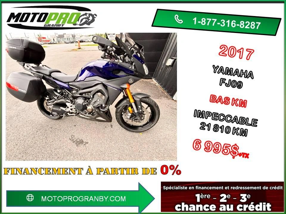 2017 Yamaha Fj09 Fj 09 Exhaust Hindle Fj09 Bas Km Top Case alt