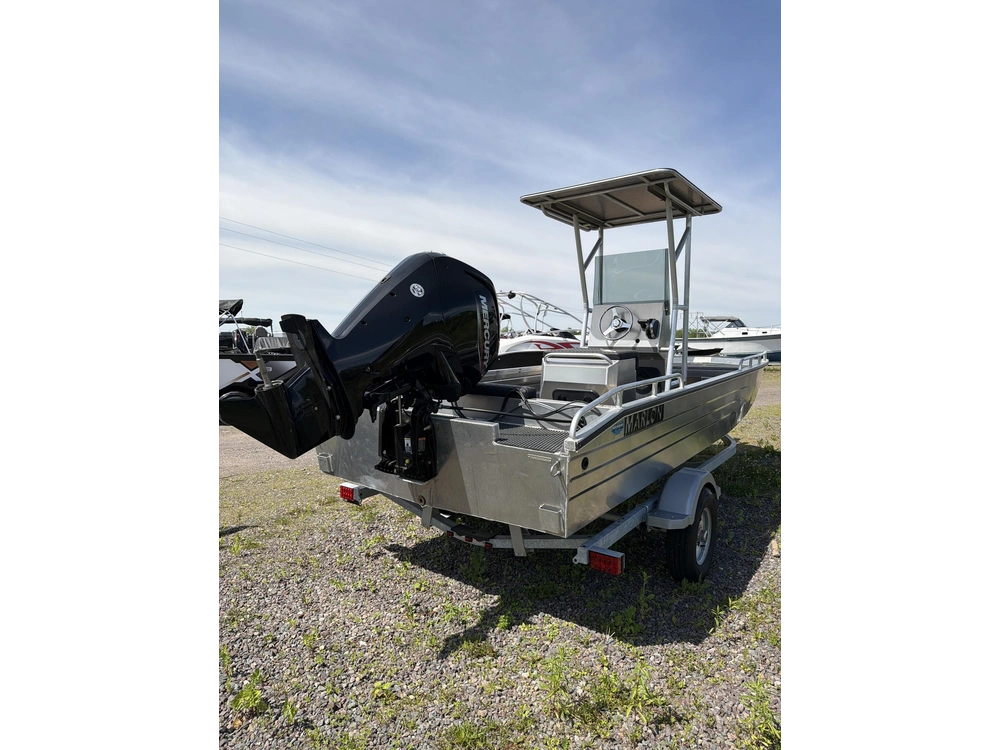 2025 Marlon Jon Boat Sp18 W/ Centre Console + 60hp Ct 4s Merc & Trailer