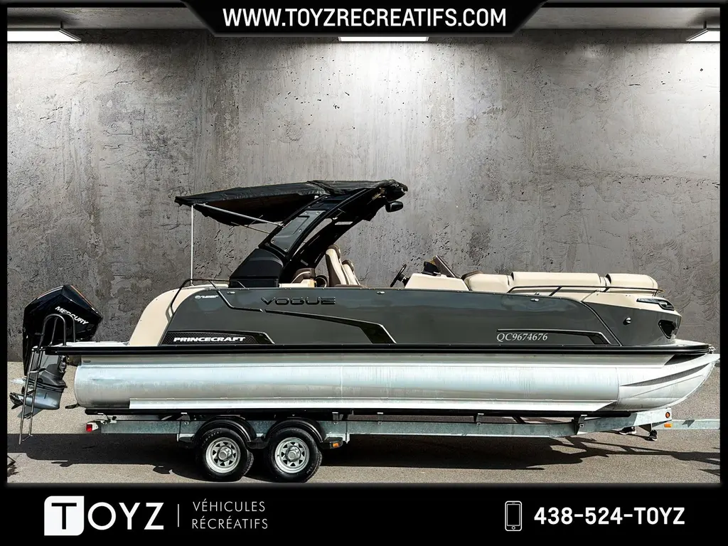 PRINCECRAFT VOGUE 25 XT PLATINUM 3 TUBES MERCURY 300 HP ! LE MOINS CHER SUR LE MARCHÉ ! 2023