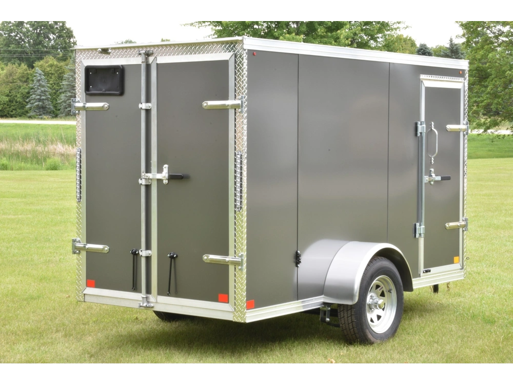 2026 Rhino Galvanized Enclosed 5' X 10' Single Axle (double Door) alt