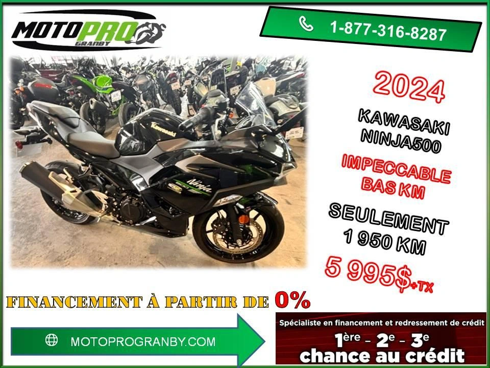 Kawasaki Ninja 500 Ninja500 Ex500 Ninja Ex 500 Bas Km 2024 alt