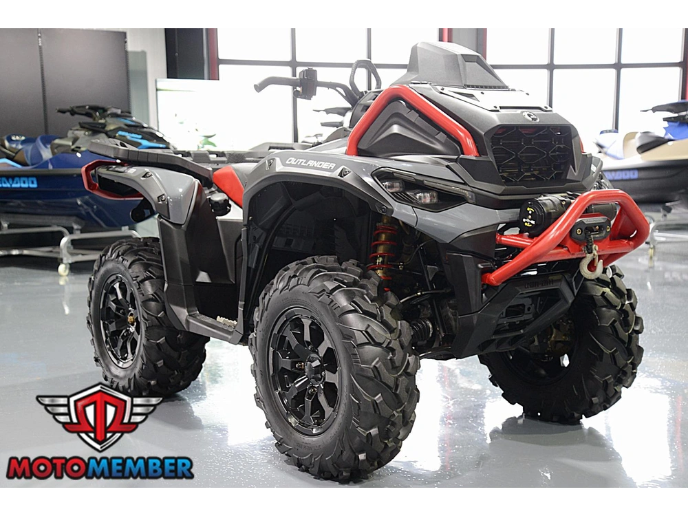 2025 Can-am Outlander X Mr 1000r Granite Grey & Legion Red alt