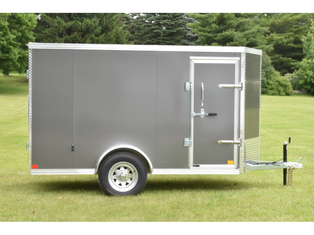 2026 Rhino Galvanized Enclosed 5' X 10' Single Axle (double Door) alt