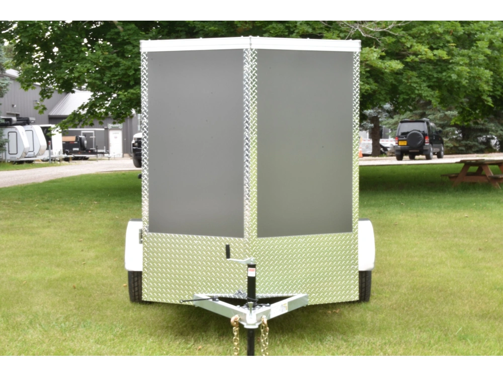 2026 Rhino Galvanized Enclosed 5' X 10' Single Axle (double Door) alt