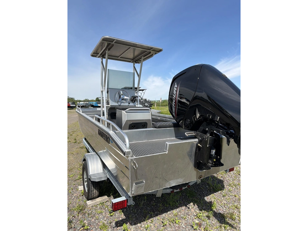 2025 Marlon Jon Boat Sp18 W/ Centre Console + 60hp Ct 4s Merc & Trailer