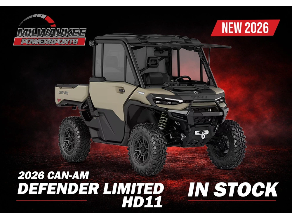 2026 Can-am Defender Limited Hd11 Desert Tan & Carbon Black alt