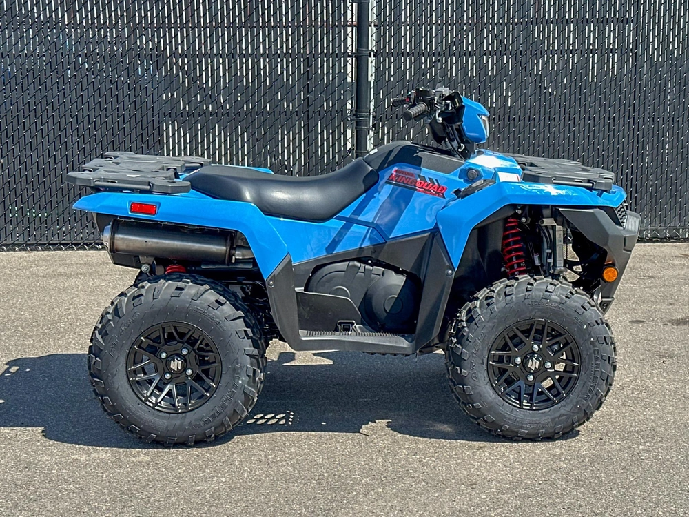 2026 Suzuki King Quad 500 Xpz - Armoured Blue Grey, Mag Wheels alt