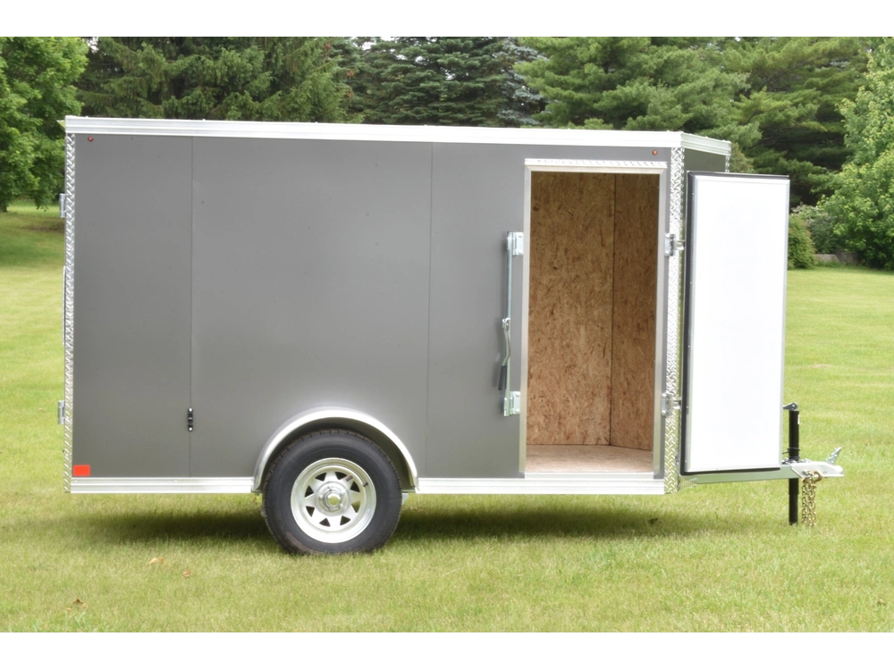 2026 Rhino Galvanized Enclosed 5' X 10' Single Axle (double Door) alt