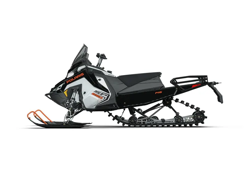 2027 Polaris 650 Voyageur SP 146 White Lightning / Gloss Black / Orange Burst