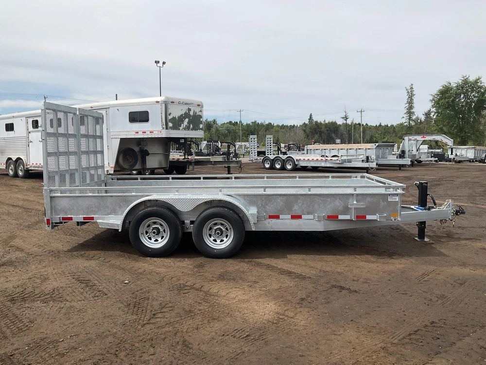 2026 Canada Trailers 82x16 5 Ton Galvanized Landscape Trailer alt