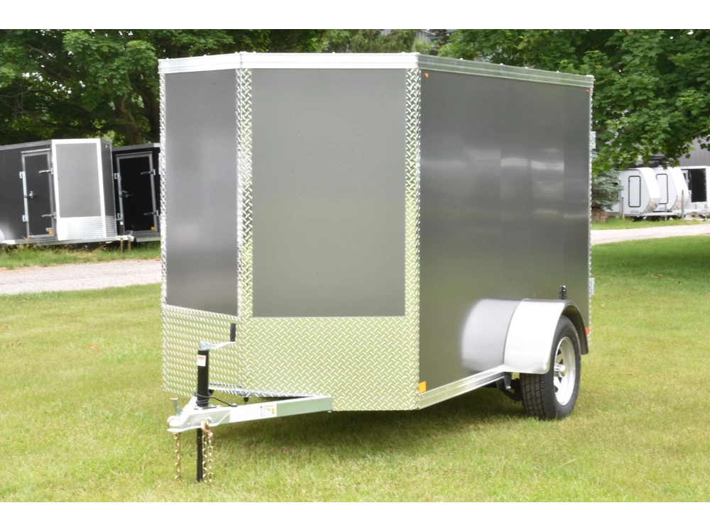 2026 Rhino Galvanized Enclosed 5' X 10' Single Axle (double Door) alt