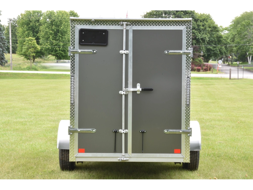 2026 Rhino Galvanized Enclosed 5' X 10' Single Axle (double Door) alt