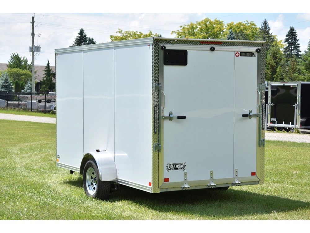 2026 Rhino Galvanized Enclosed 6' X 12' Sa Ramp alt