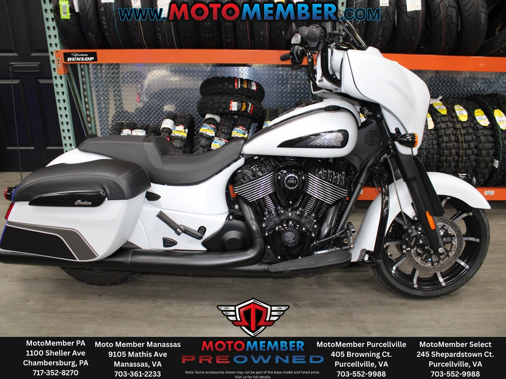 2024 Indian Motorcycle CHIEFTAN DARK HORSE WHITE METALLIC SMOKE