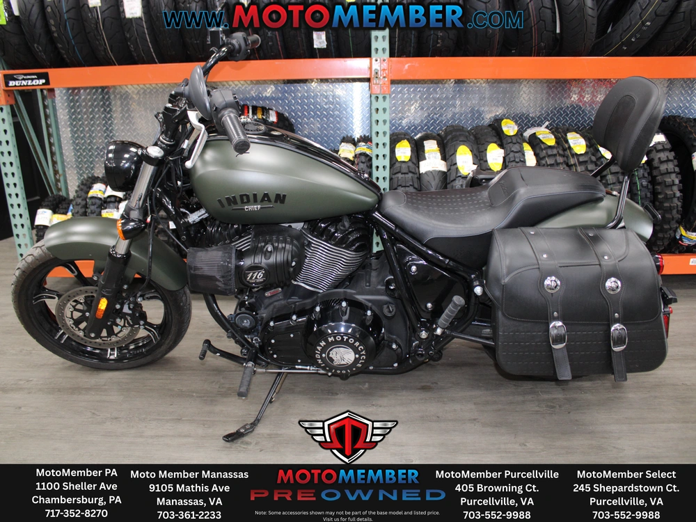 2023 Indian Motorcycle Chief Dark Horse Sagebrush Smoke N23dmdbhah alt