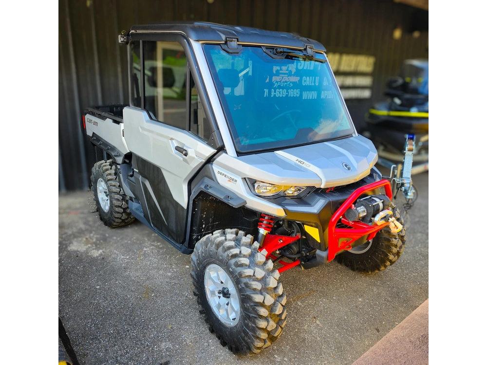 2025 Can-am Defender X Mr With Half-doors Hd10 Hyper Silver & Legion Red alt
