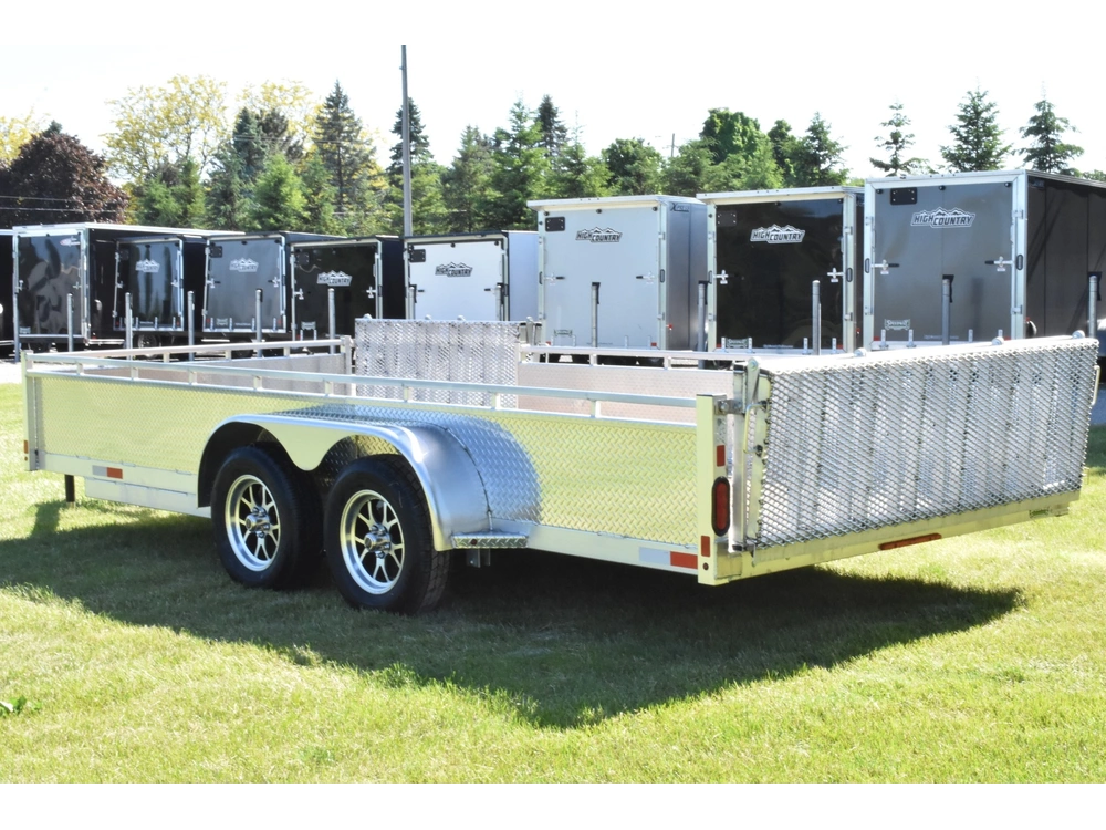 2026 Enbeck Side Loader Aluminum Utility 7' X 16' Ta alt