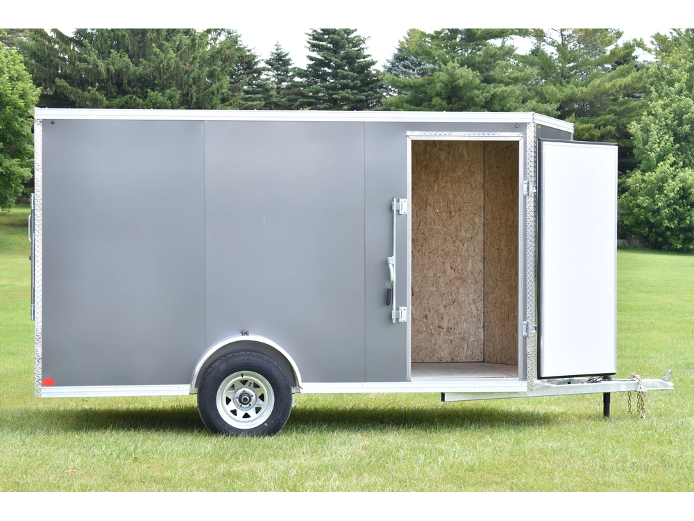 2026 Rhino Galvanized Enclosed 6' X 12' Sa Ramp alt