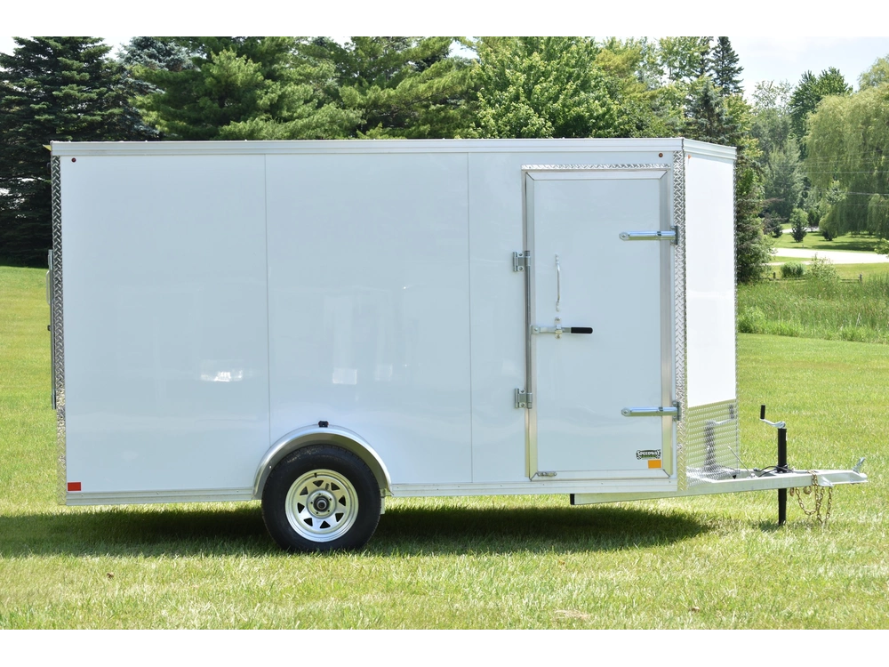 2026 Rhino Galvanized Enclosed 6' X 12' Sa Ramp alt