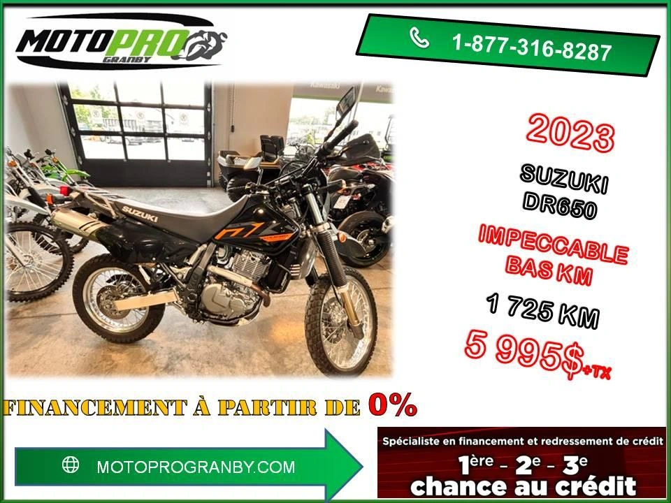 2023 Suzuki Dr650 Dr650 Dr 650 Klr Impeccable Bas Km alt