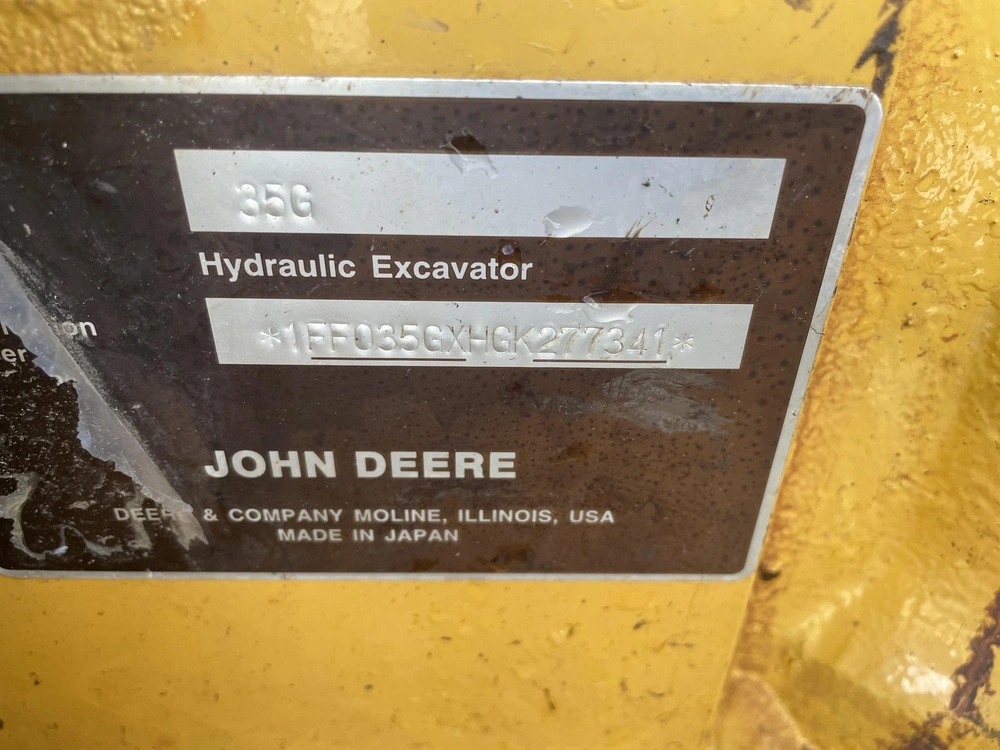 2016 John Deere 35g alt