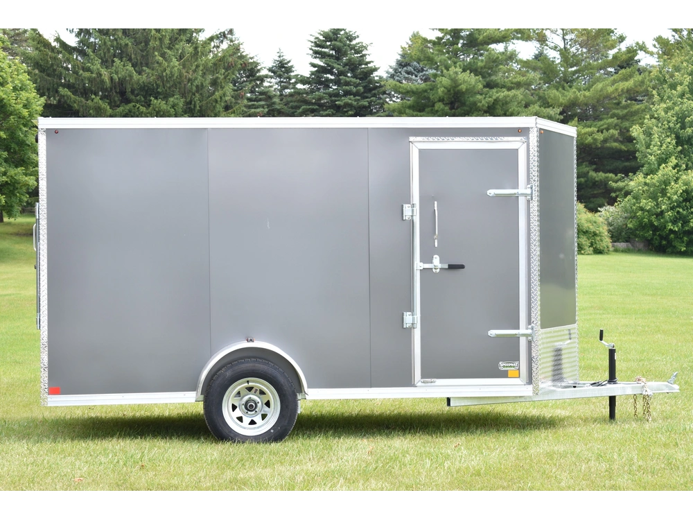 2026 Rhino Galvanized Enclosed 6' X 12' Sa Ramp alt