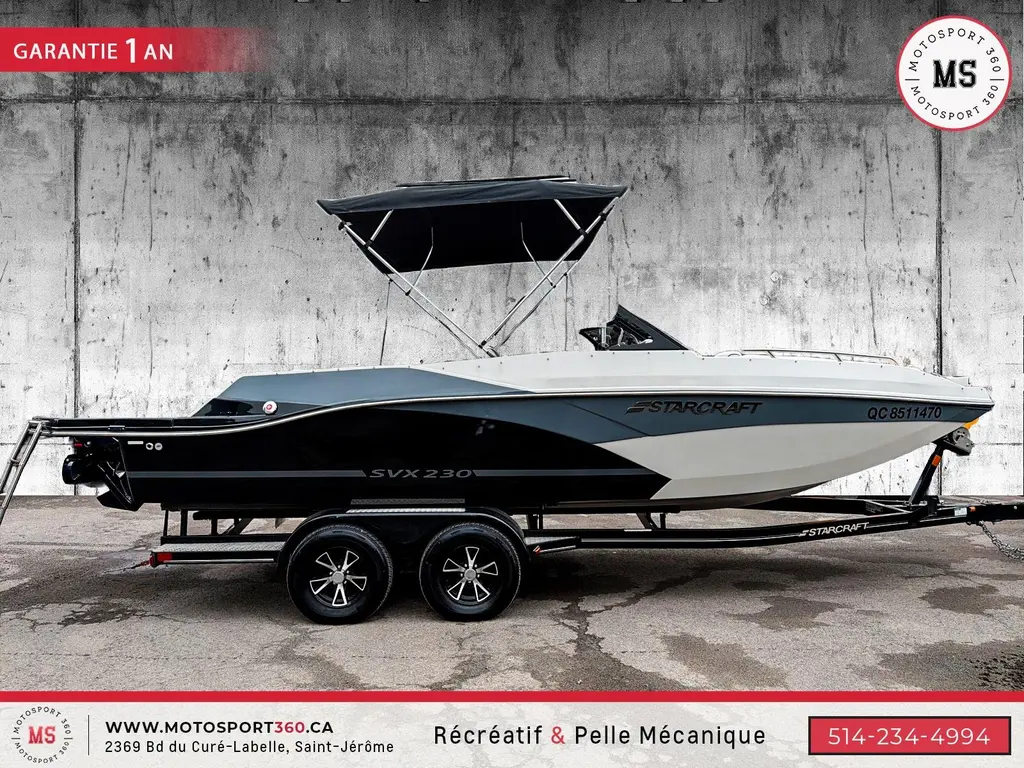 2023 Starcraft SVX 230 DECKBOAT 23 PIEDS IMPECCABLE !!! AUBAINE !!!