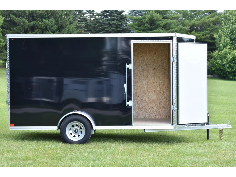 2026 Rhino Galvanized Enclosed 6' X 12' Sa Ramp alt