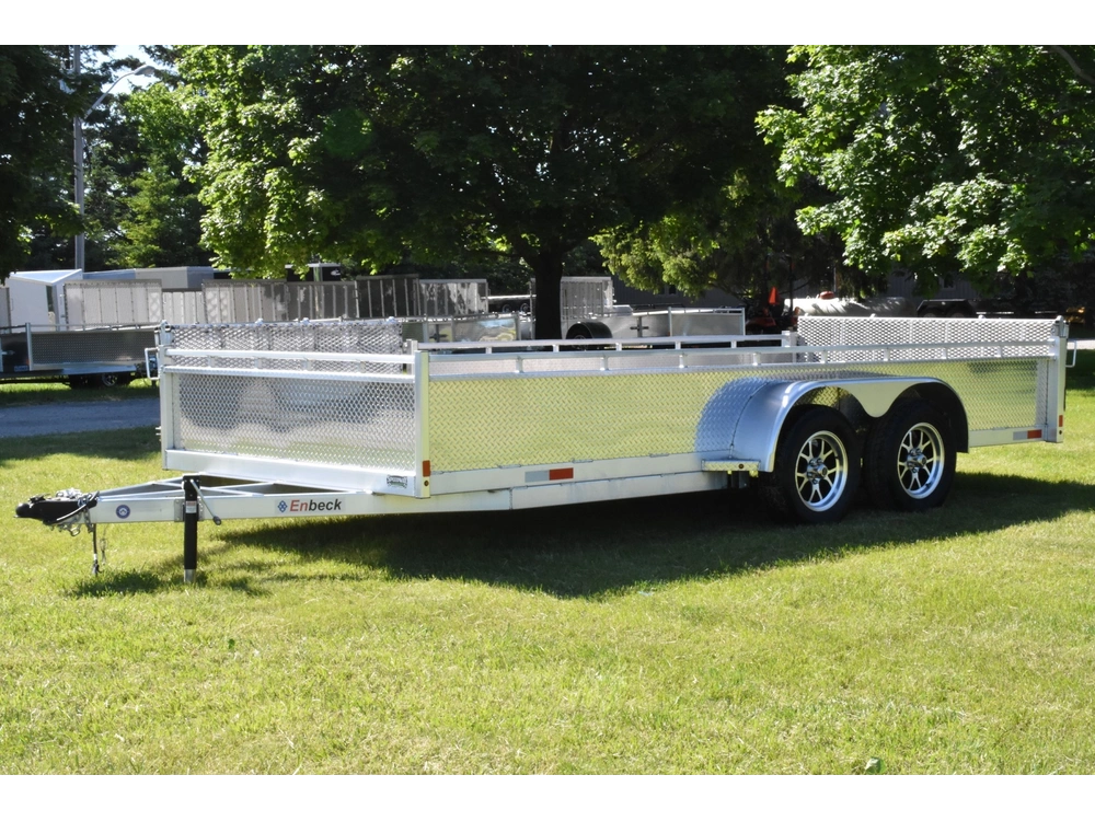2026 Enbeck Side Loader Aluminum Utility 7' X 16' Ta alt