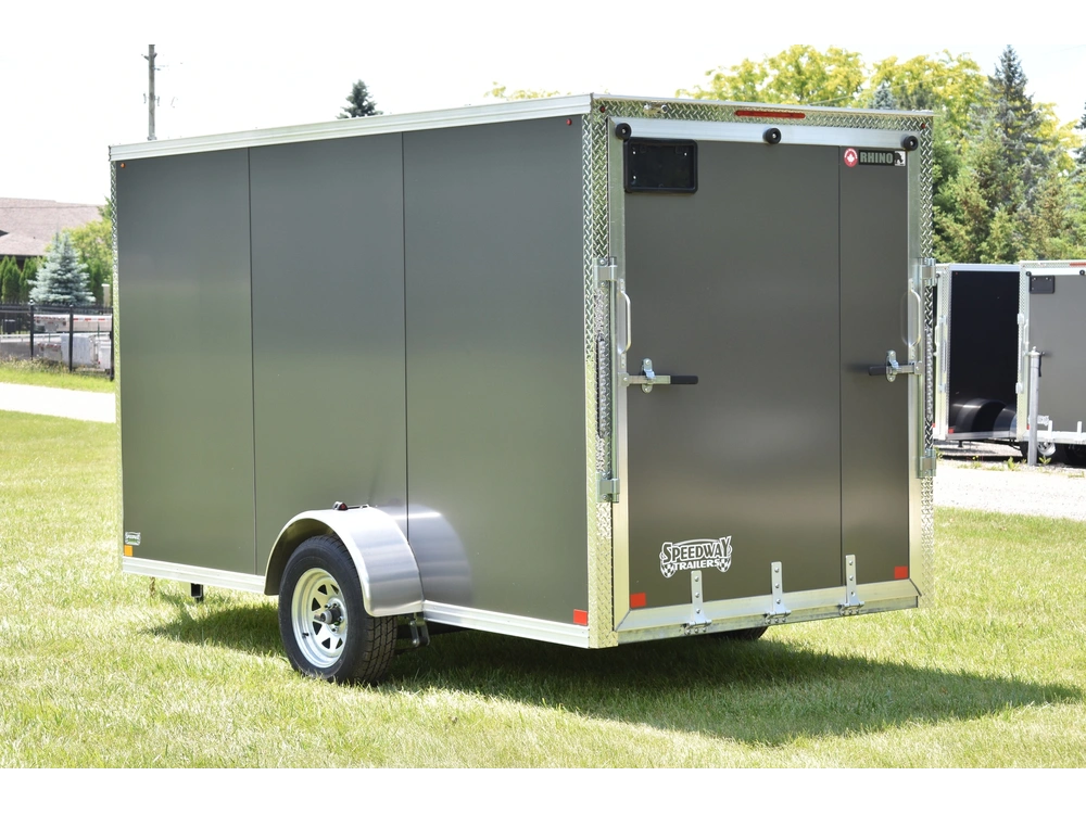 2026 Rhino Galvanized Enclosed 6' X 12' Sa Ramp alt