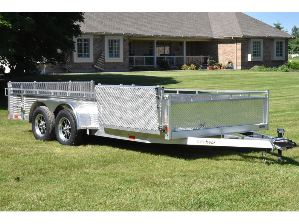 2026 Enbeck Side Loader Aluminum Utility 7' X 16' Ta alt