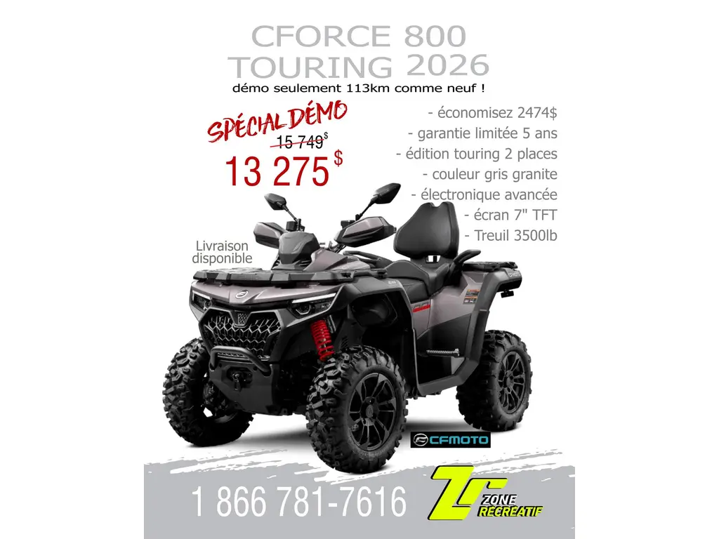 CFMOTO CFORCE 800 TOURING 2026 - DEMO