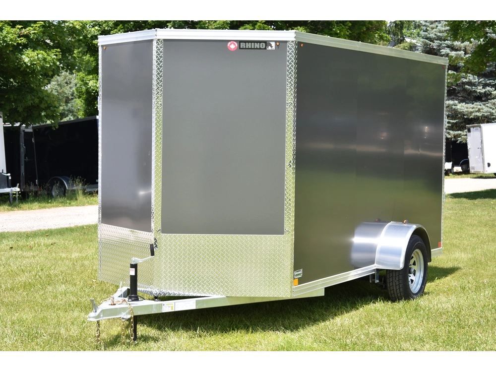 2026 Rhino Galvanized Enclosed 6' X 12' Sa Ramp alt