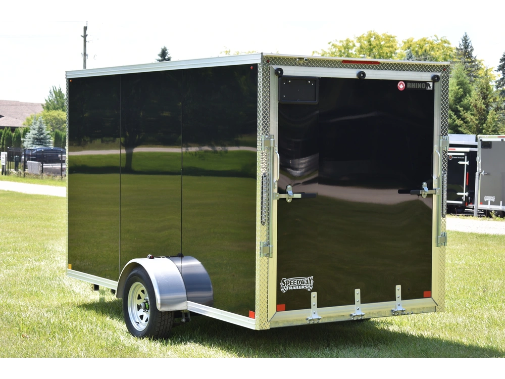 2026 Rhino Galvanized Enclosed 6' X 12' Sa Ramp alt
