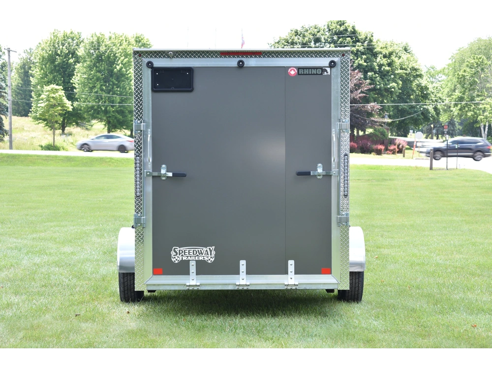 2026 Rhino Galvanized Enclosed 6' X 12' Sa Ramp alt