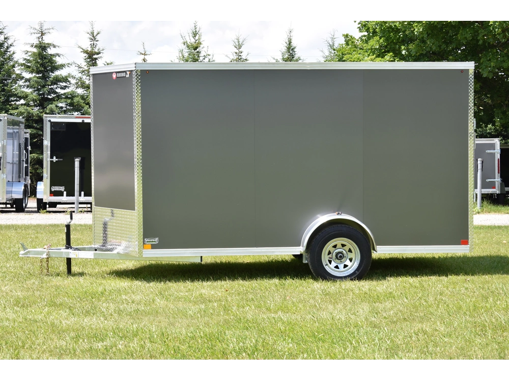 2026 Rhino Galvanized Enclosed 6' X 12' Sa Ramp alt
