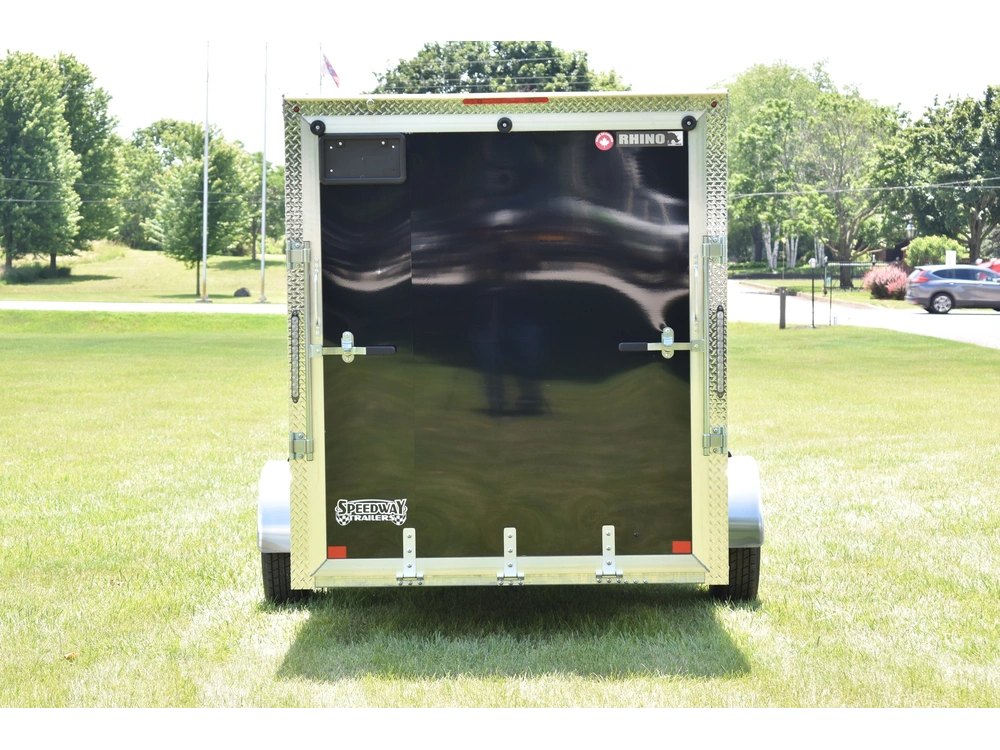 2026 Rhino Galvanized Enclosed 6' X 12' Sa Ramp alt
