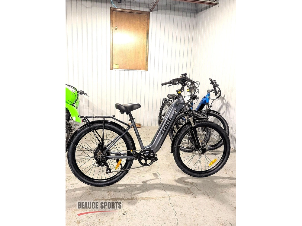 2026 Slane Jasper Cruiser Gris 🎯 Vélo Électrique Confort 500w Grande Autonomie Balade Piste Cyclable Polyvalent 🟢 alt