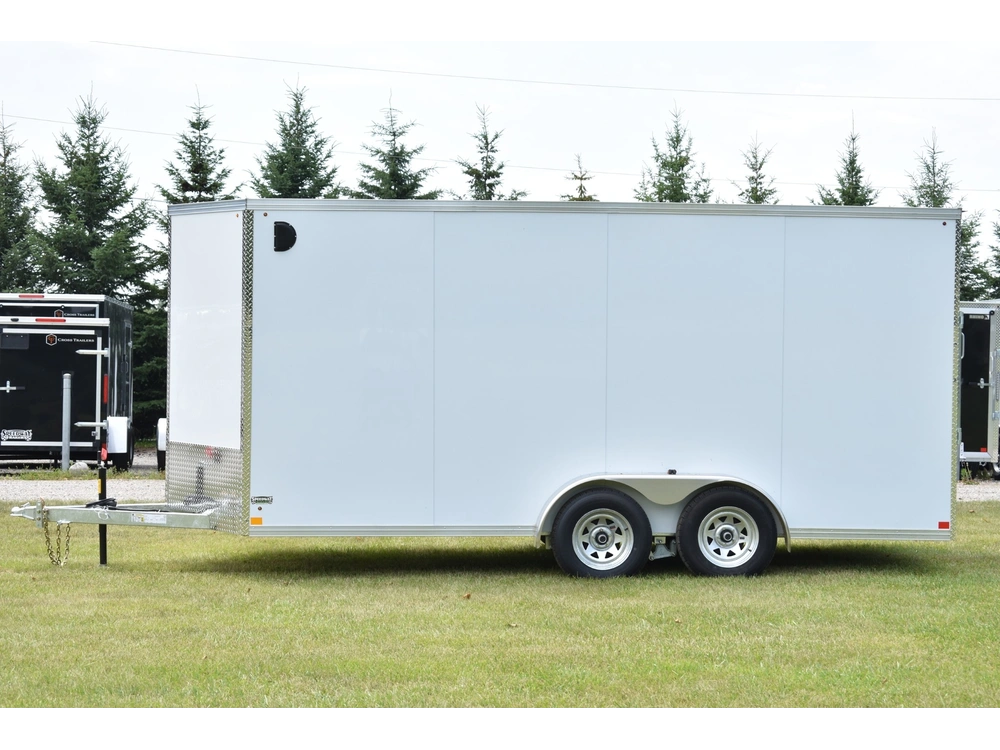 2026 Rhino Galvanized Enclosed 7' X 16' Ta Ramp alt
