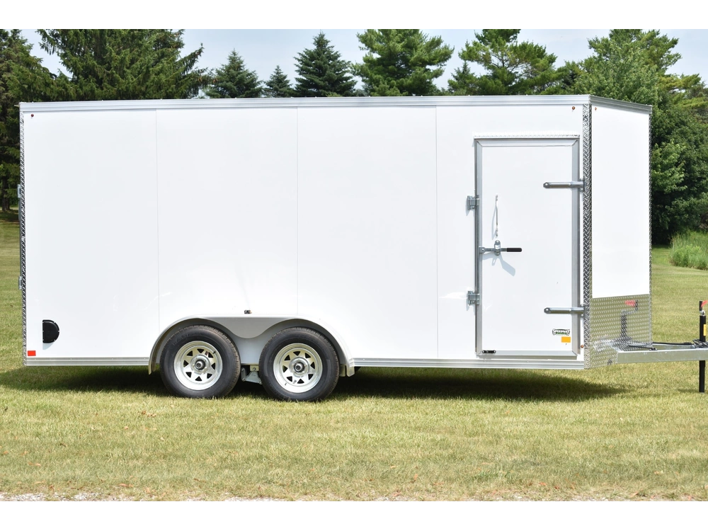 2026 Rhino Galvanized Enclosed 7' X 16' Ta Ramp alt