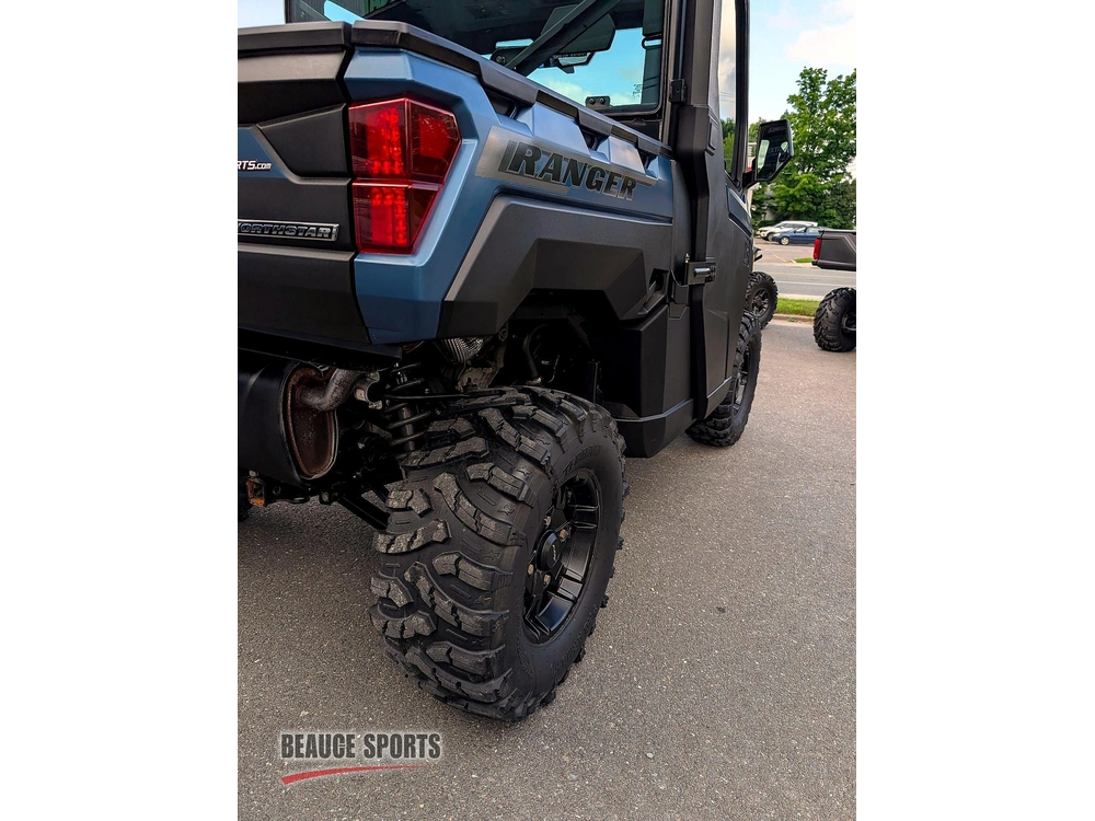 2025 Polaris Ranger Xp 1000 Premium Blue Labyrinth 🎯 Utv Travail Premium Defender Hd9 Commander Xt Mule Pro Faible Kilométrage Polyvalent 🟢 alt
