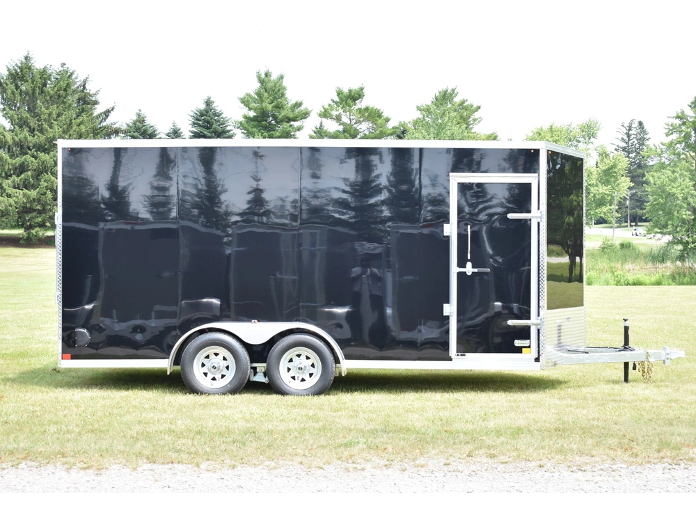 2026 Rhino Galvanized Enclosed 7' X 16' Ta Ramp alt