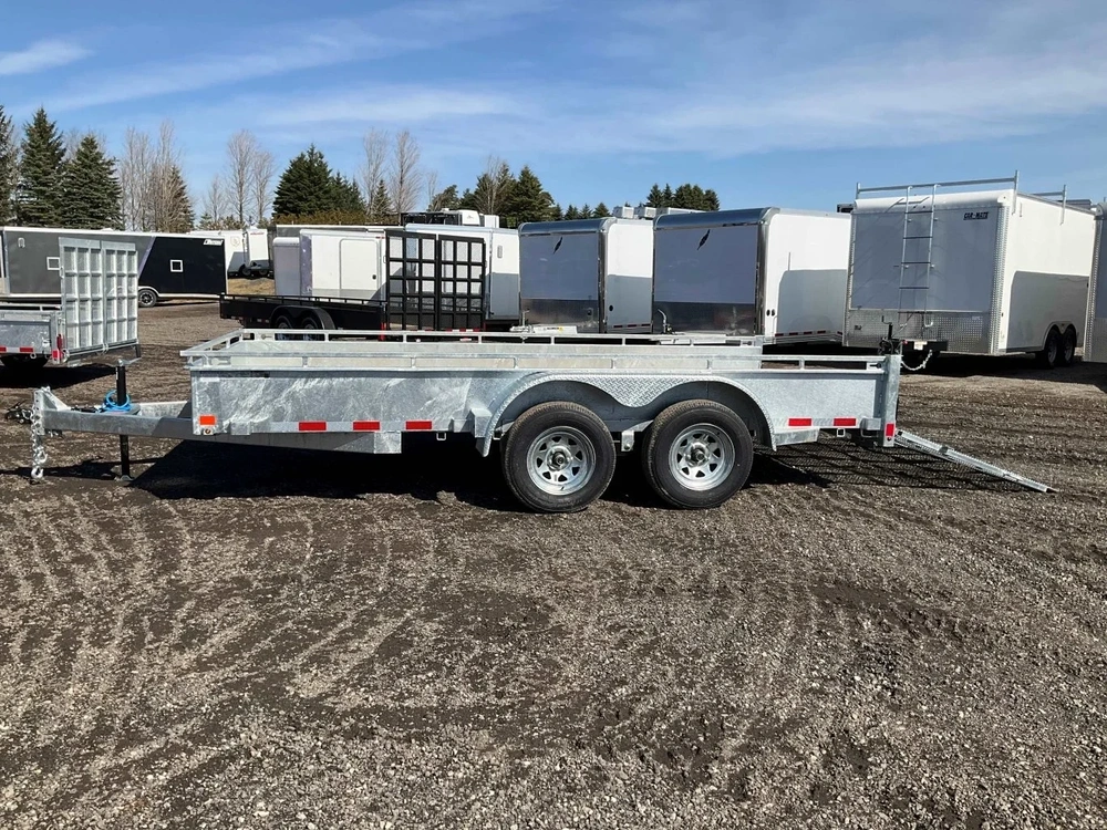 2027 Canada Trailers 82x14 3.5 Ton Galvanized Landscape Trailer alt