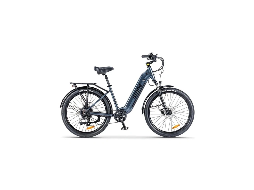 2026 Slane Jasper Cruiser Gris 🎯 Vélo Électrique Confort 500w Grande Autonomie Balade Piste Cyclable Polyvalent 🟢 alt