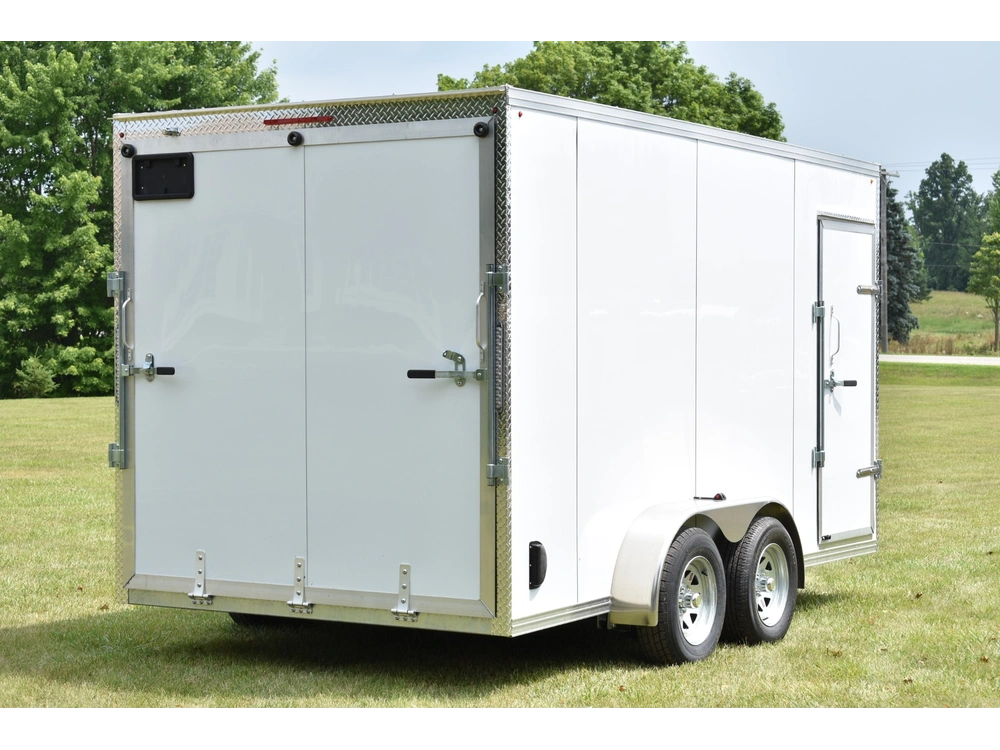 2026 Rhino Galvanized Enclosed 7' X 14' Ta Ramp alt